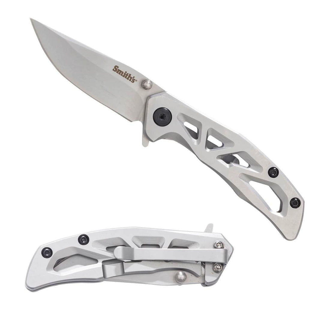 Smiths 2.25IN FOLDING KNIFE - Bead-Blast Steel