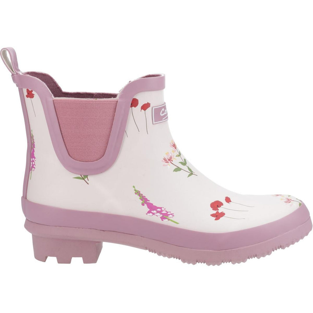 Cotswold Wildflower Ankle Wellingtons Pink