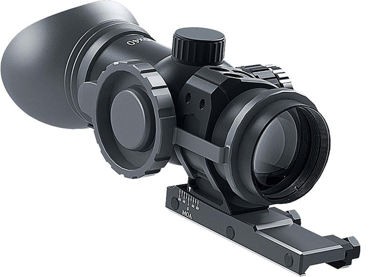 Immersive Optics 10x40 Prismatic Scope - MilDot w/MOA Adjustable Mounts design, Compact size – view 2