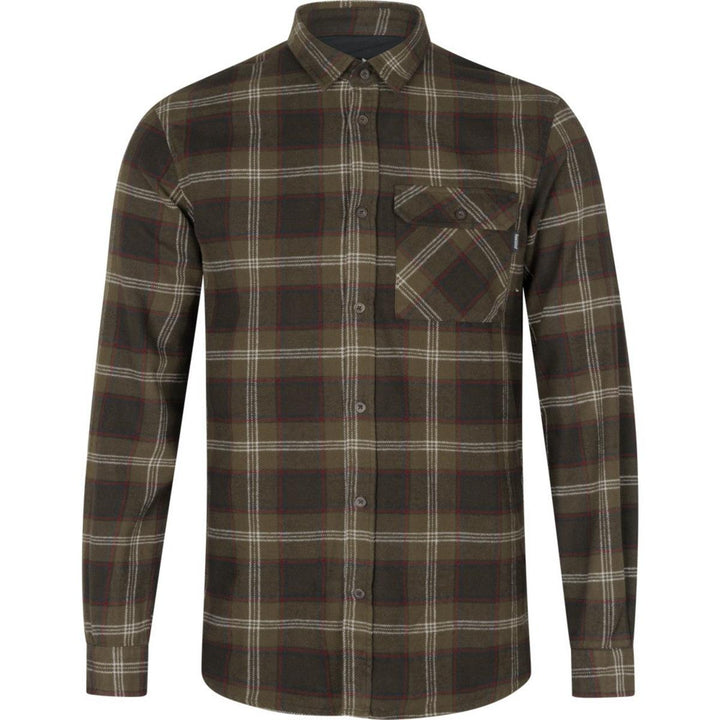 Seeland Glen Flannel Shirt Pine green check