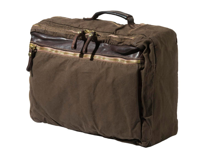 Beretta Washed Canvas & Leather Laptop Backpack Military Camo