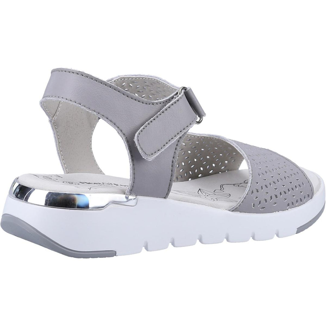 Fleet & Foster Valencia Leather Summer Sandal Grey