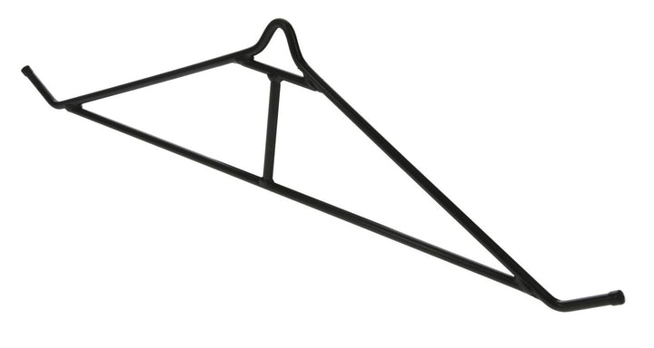 Black steel gambrel from the Hunter Specialties Mag 4:1 lift system shown on its own, angled view