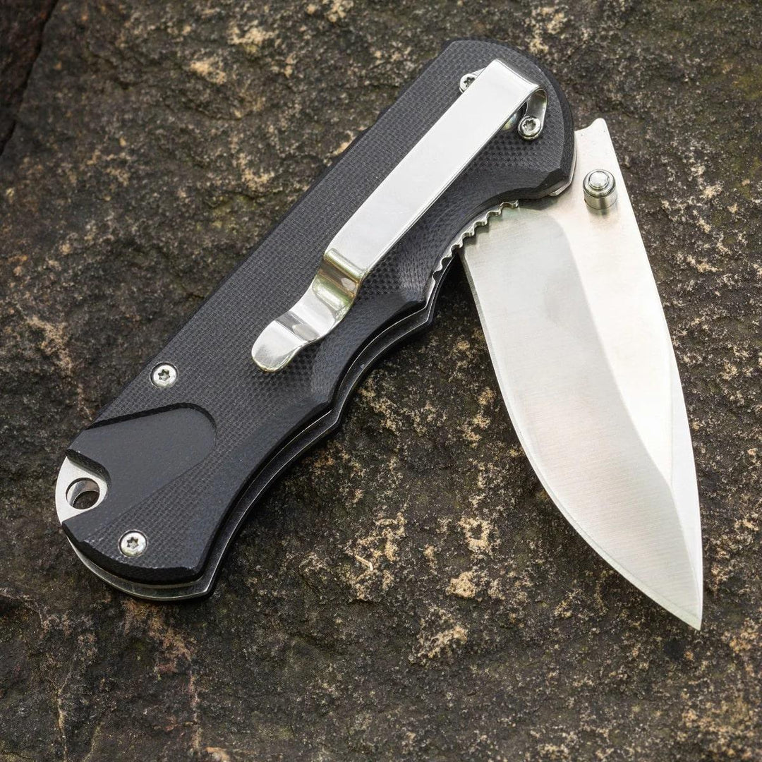Smiths Satin Drop Point Blade - Black