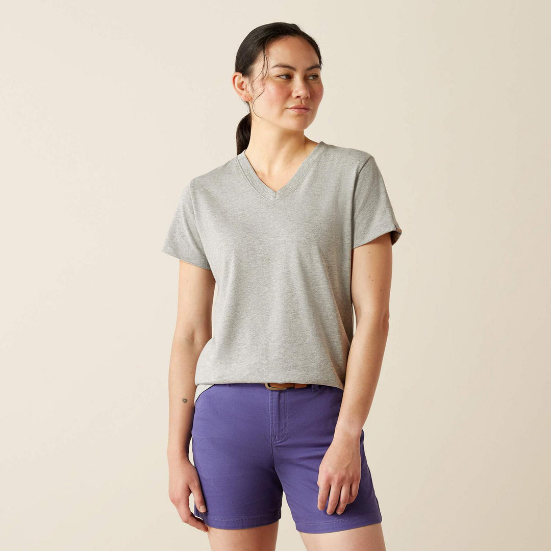 Ariat Ladies Rebar Cotton Strong Standard V-Neck T-Shirt – view 4