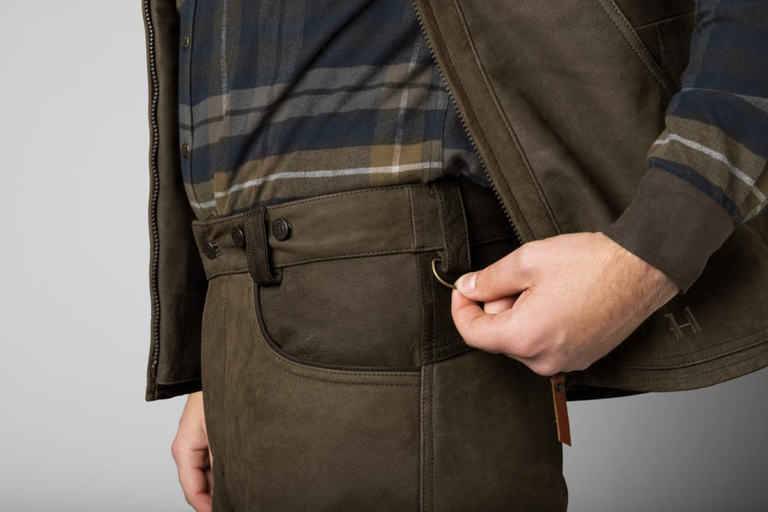 Harkila Pro Hunter leather trousers - Willow