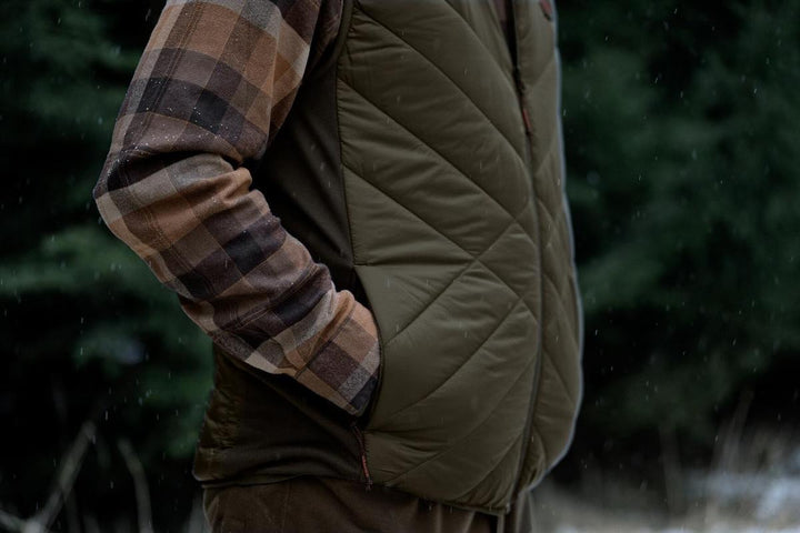 Harkila Härkila Heat Insulated waistcoat Willow green/Shadow – view 10