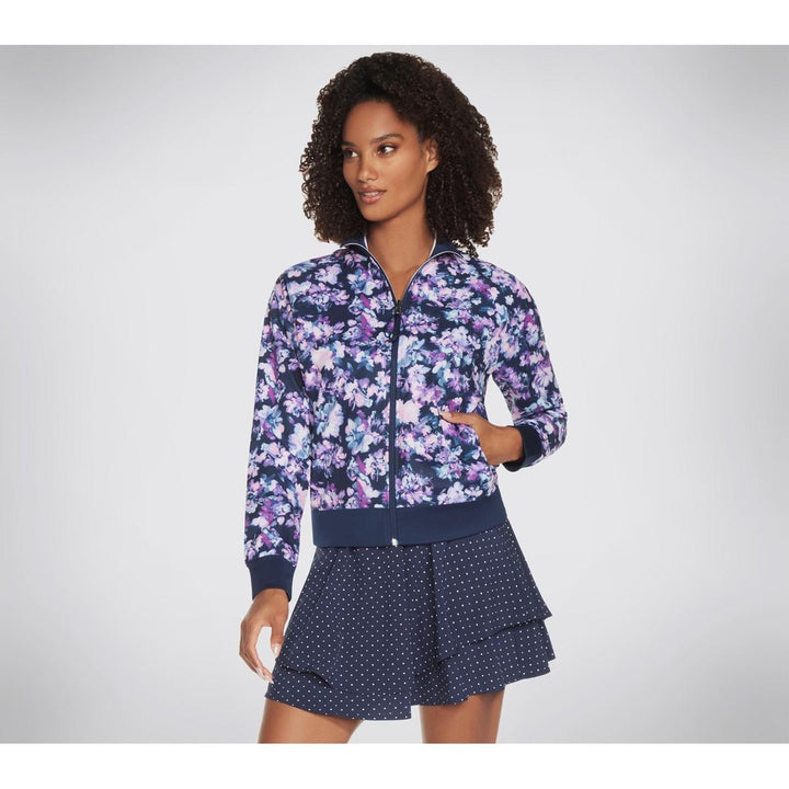 Skechers Performance Misty Floral Reversible Jacket Blue/Lav