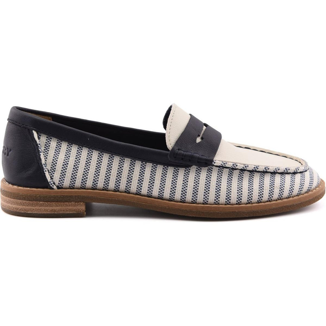 Sperry Port Driving Moccasin White/Navy