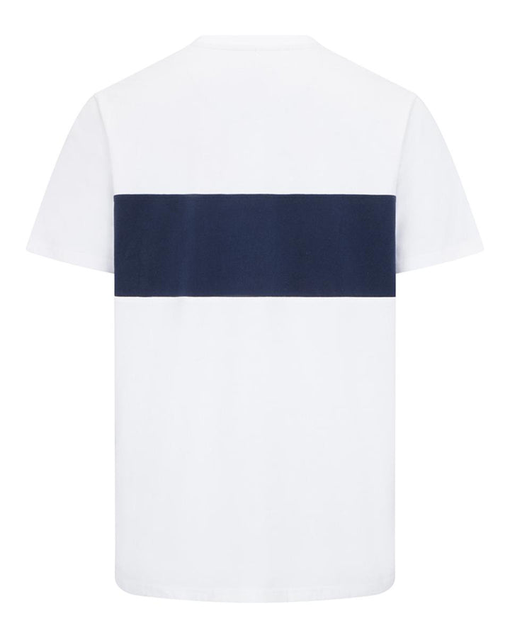 Hoggs of Fife Dalbeattie Colour Block T-Shirt - White/Navy/White