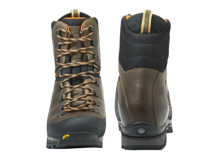 Pair of Beretta Trail MID GTX boots shown front and back side by side