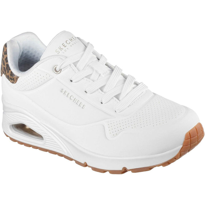 Skechers UNO - Jungle Nite Trainer White/Leopard