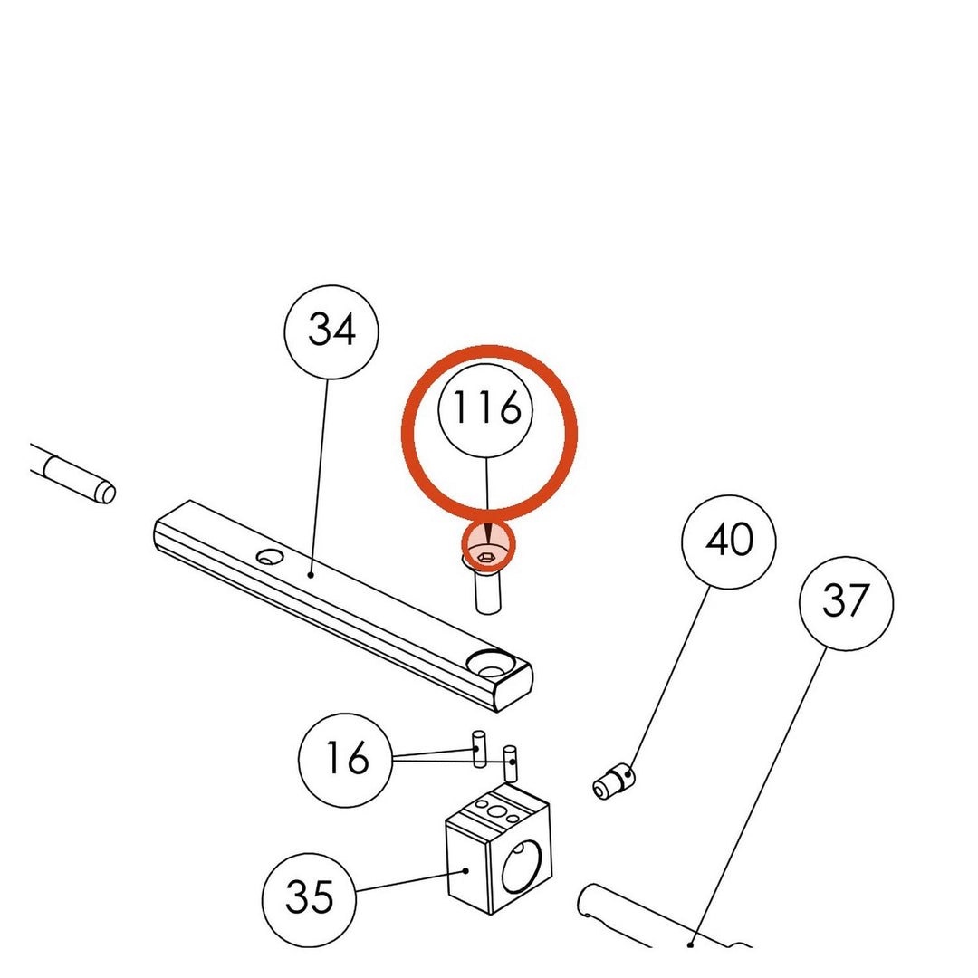 FX Countersunk screw M4x10 2505