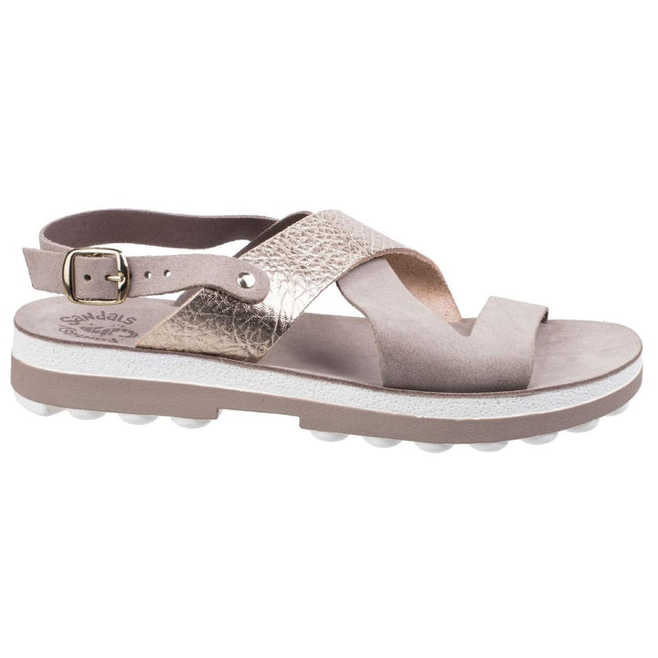Fantasy Artemis Buckle Up Sandal Coffee/Rose Gold