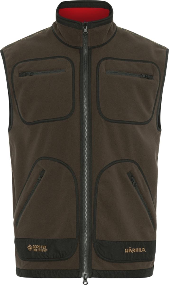 Harkila Kamko fleece waistcoat Brown/Red