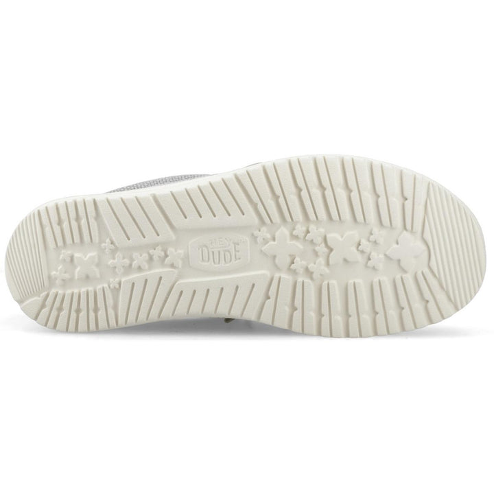 HEYDUDE Wally Braided Slip on Shoe Flannel Grey/Olive