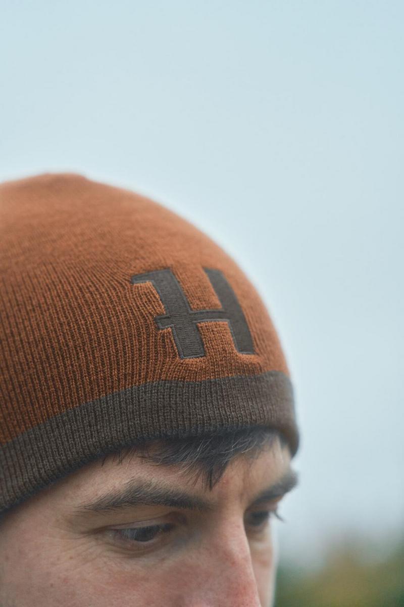 Harkila Härkila reversible beanie Shadow brown/Rustique clay