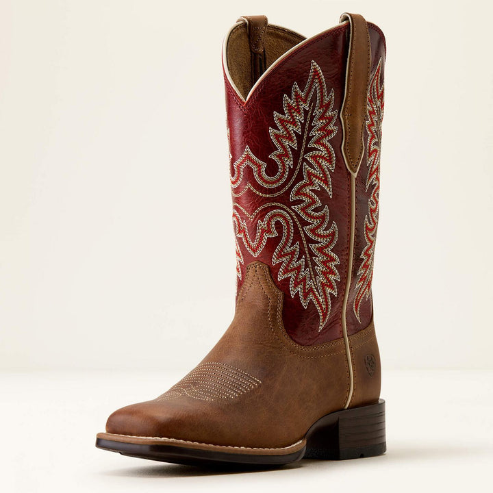 Ariat Ladies Canyon Point Western Dsrt Snd/hrt Thrb R