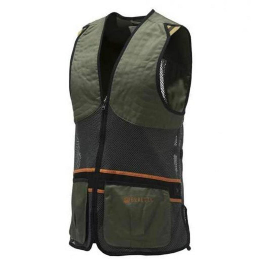 Beretta DT11 COTTON SLIDE VEST Dark Olive & Forest Night
