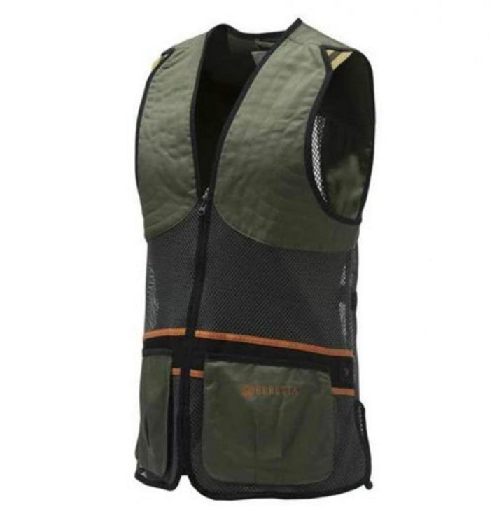 Beretta DT11 COTTON SLIDE VEST Dark Olive & Forest Night