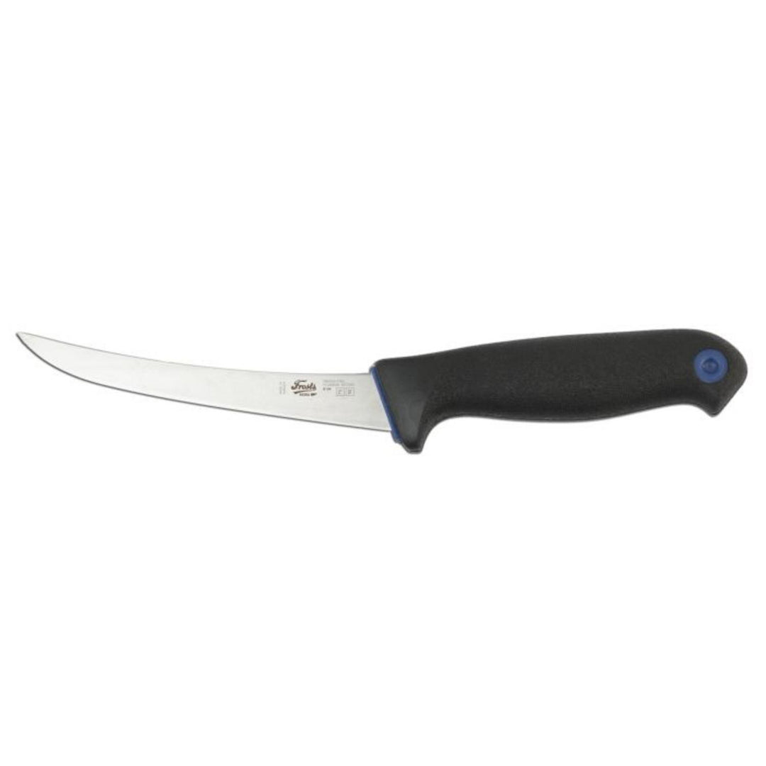 Morakniv Curved Boning Knife Semi-Flex Black Elastomer Handle