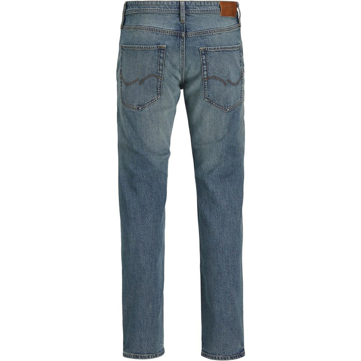 Jack & Jones Mike tapered fit jean in mid wash Blue Blue Den – view 4