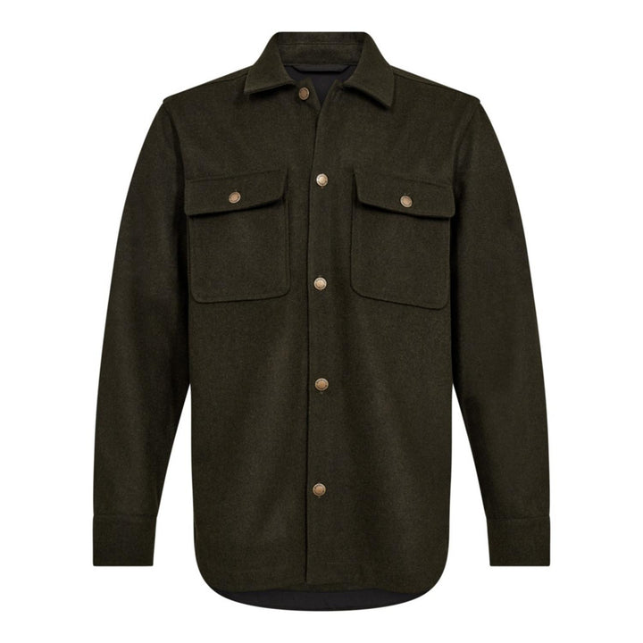 Deerhunter Tatra Overshirt Loden Wood Wool Blend Shirt