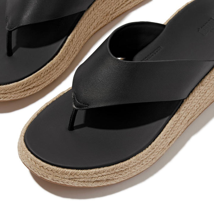 Fitflop F-Mode Toe Post Espadrille Black