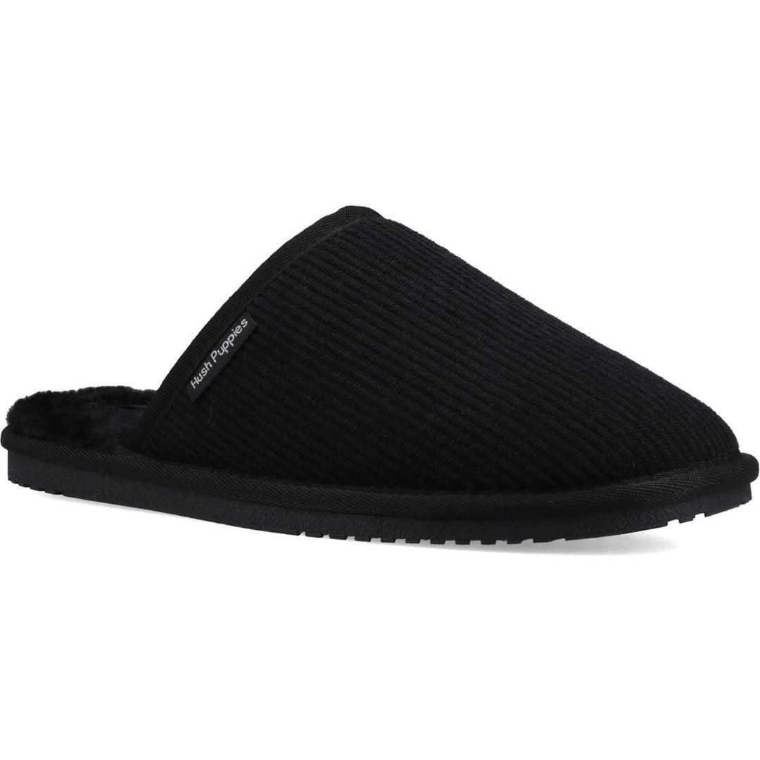Coady Cord Slipper Black