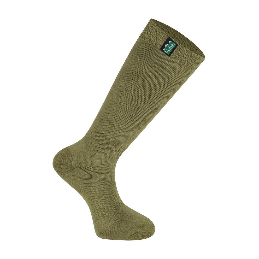 Ridgeline Cotton Work Socks Full Length - Olive Multi