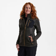 Deerhunter Lady Sarek Knitted Jacket - Dark Grey melange