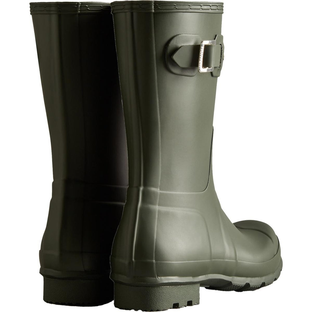 Hunter Original Short Wellington Boots Dark Olive