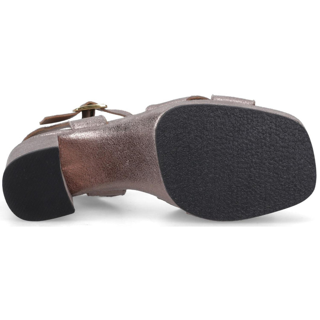 Ophelia Leather Heel Pewter