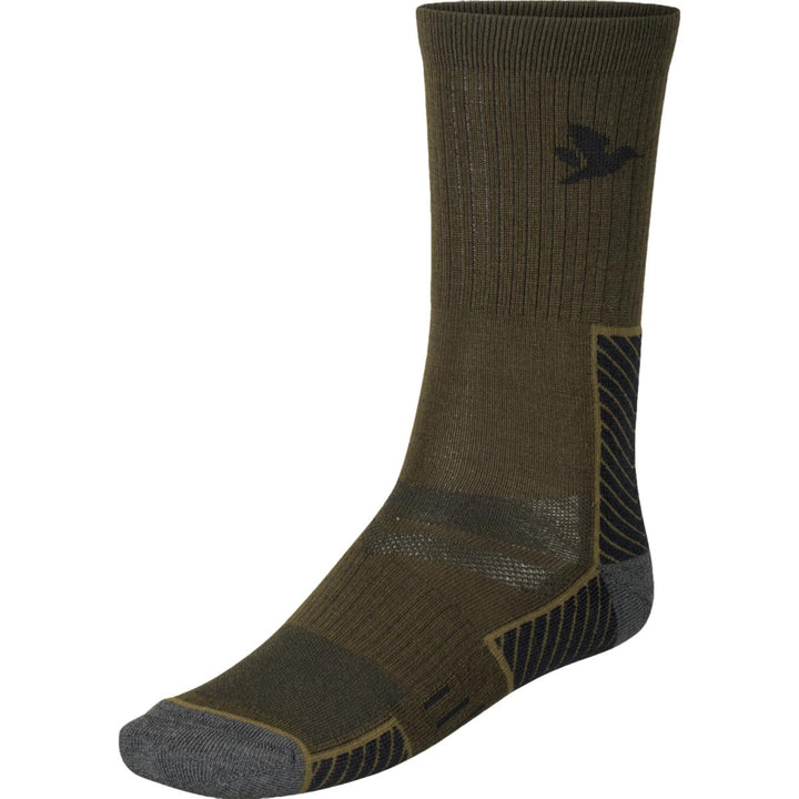 Seeland Field Merino Sock  2Pack Pine Green/Military Olive