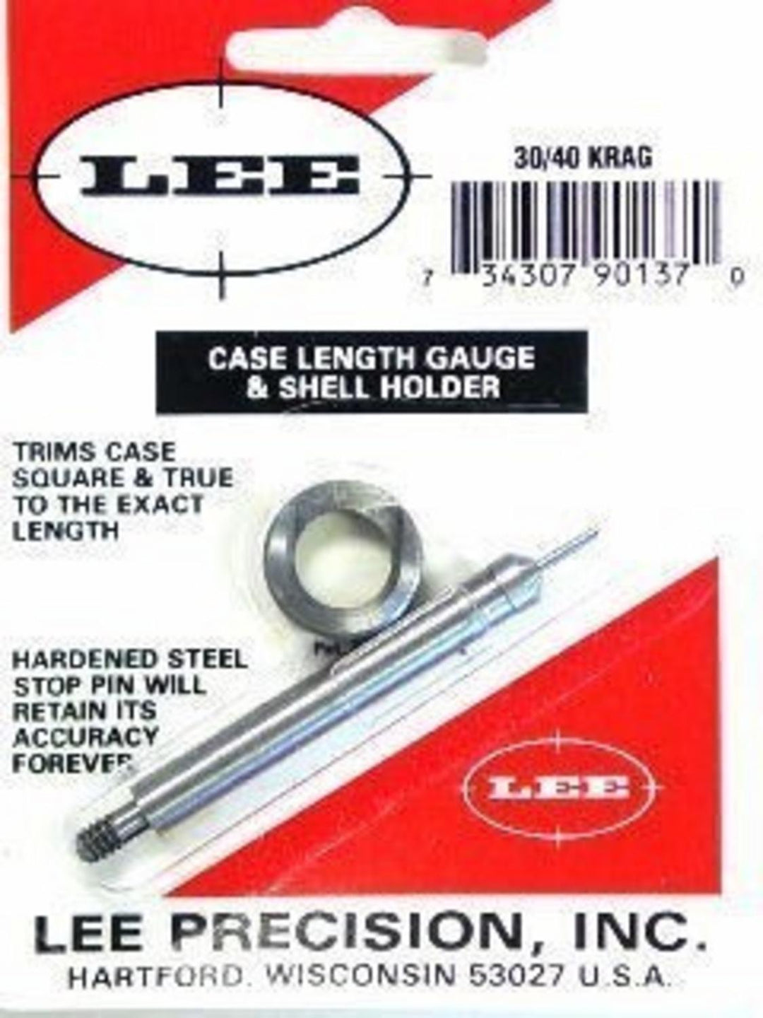 Lee Precision 30-40 Krag Case Length Gauge and Shell Holder