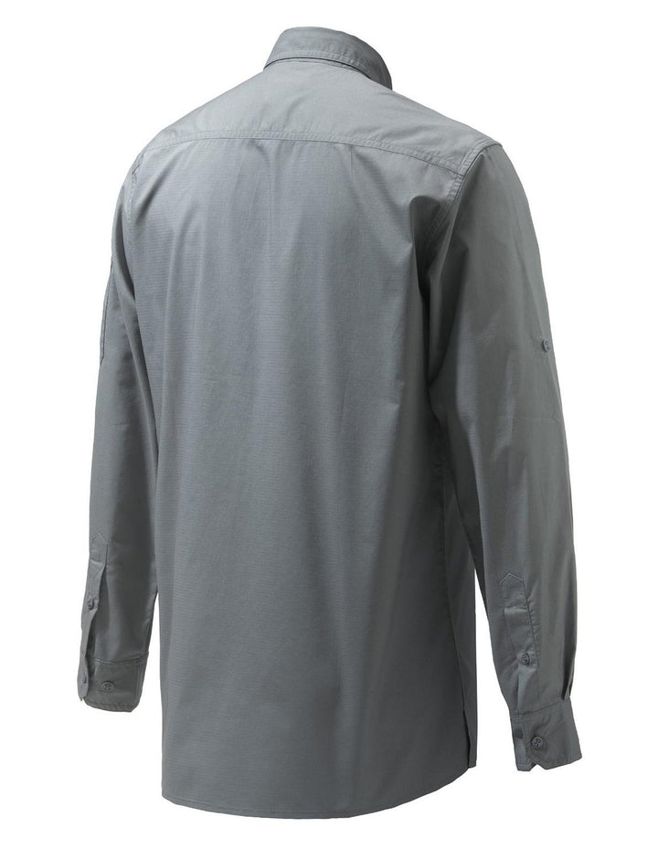Beretta Mortirolo Long Sleeve Shirt Smoked Pearl – view 4