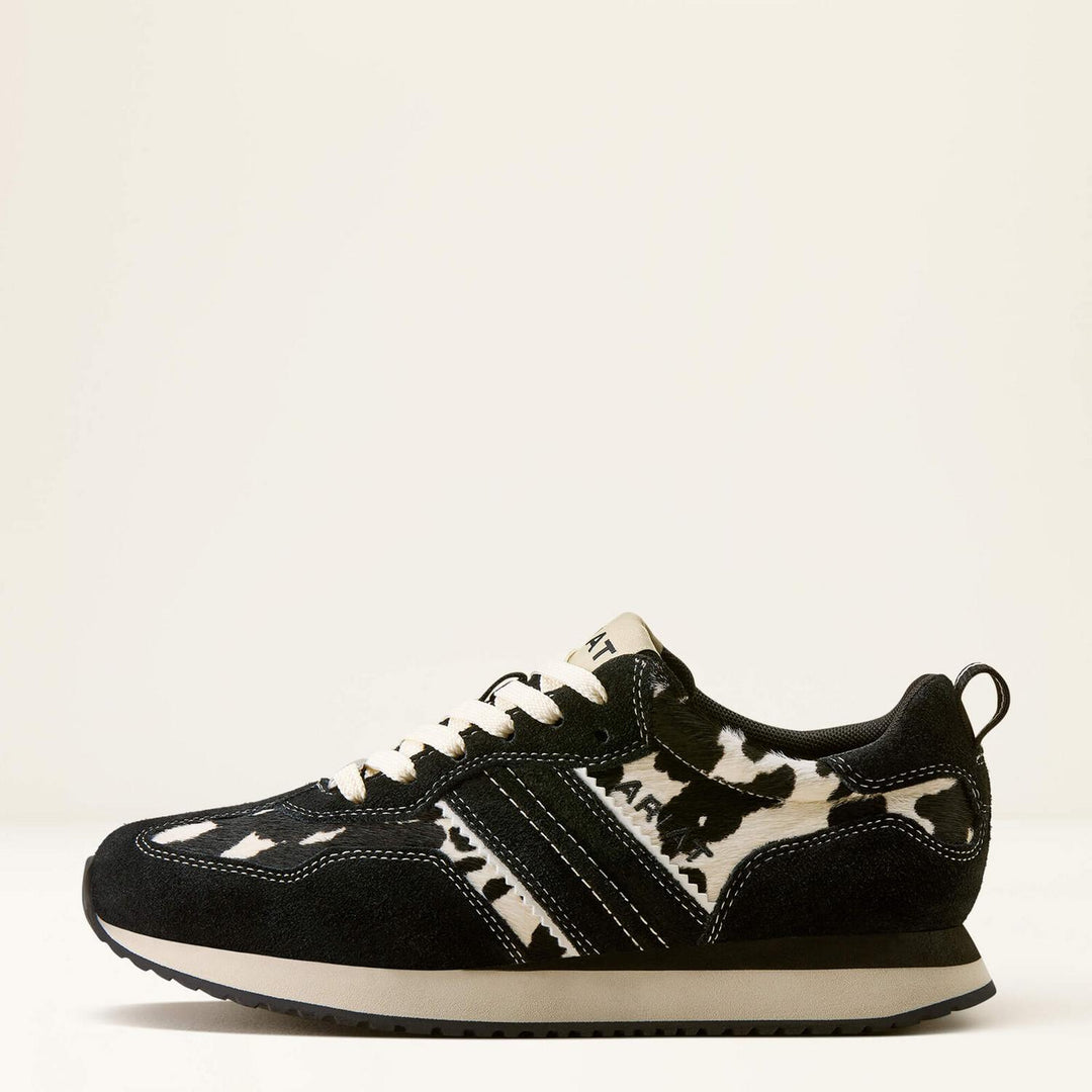 Ariat Ladies Ranch Runner Blk Sd/blk Wht High Rise On