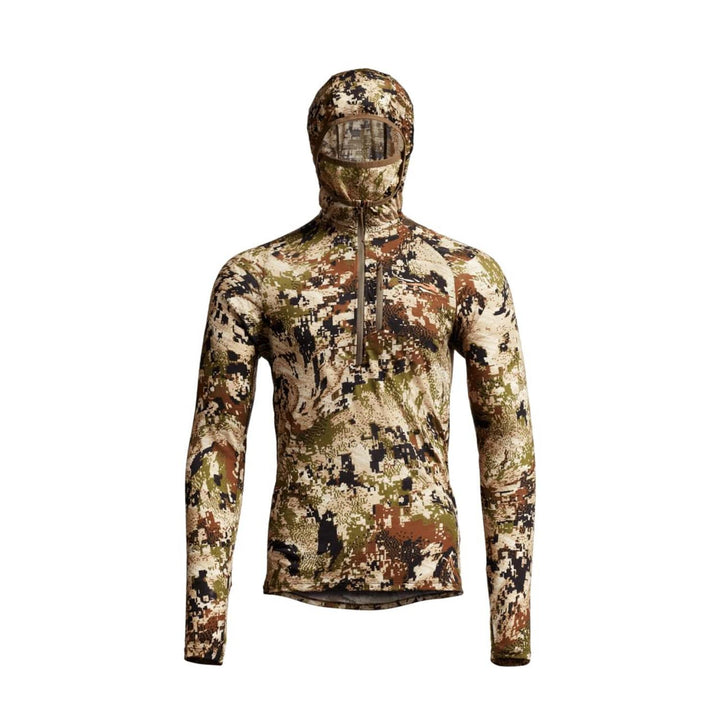 Sitka Core Merino 120 Hoody Optifade Subalpine - Lightweight 120-gram, 17.5-micron ArmorSpun Wool for durability and anti-itch comfort, Easy-care can be washed dried with your regular laundry