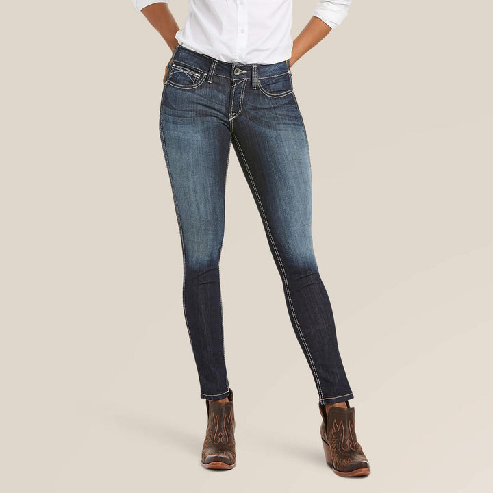 Ariat Ladies Mid Rise Outseam Ella Skny Jean