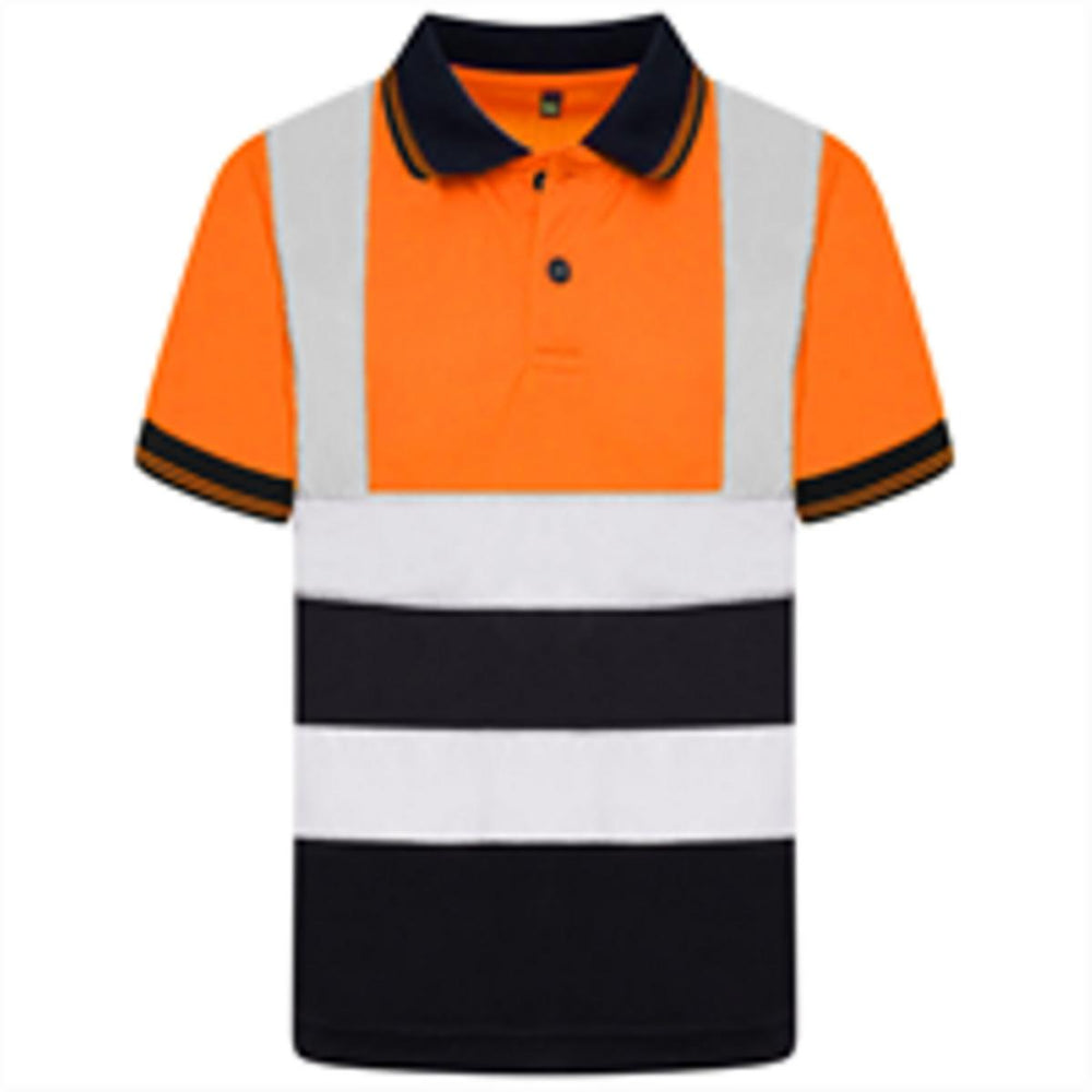 Aviator Kids Aviator London AV002 Hi Vis S/S Polo Top – view 2