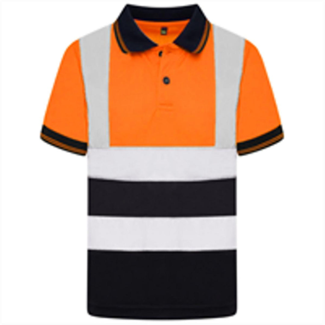 Aviator Kids Aviator London AV002 Hi Vis S/S Polo Top – view 2