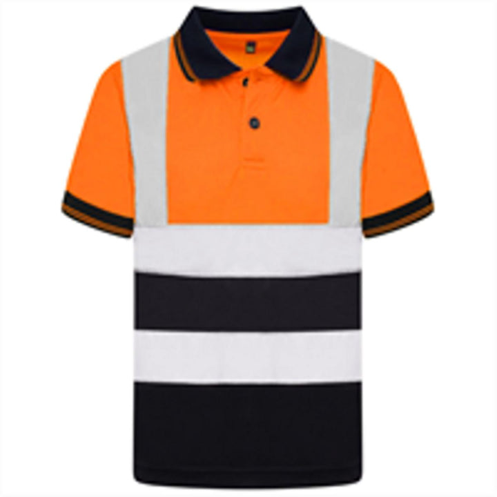 Aviator Kids Aviator London AV002 Hi Vis S/S Polo Top – view 2