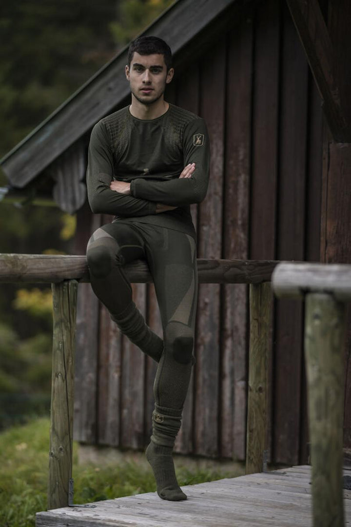 Deerhunter Wool Socks Deluxe - long - Grape leaf