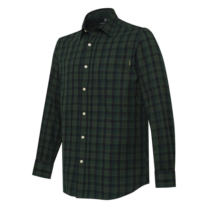 Bryggen Shirt Green and Black Check – view 2
