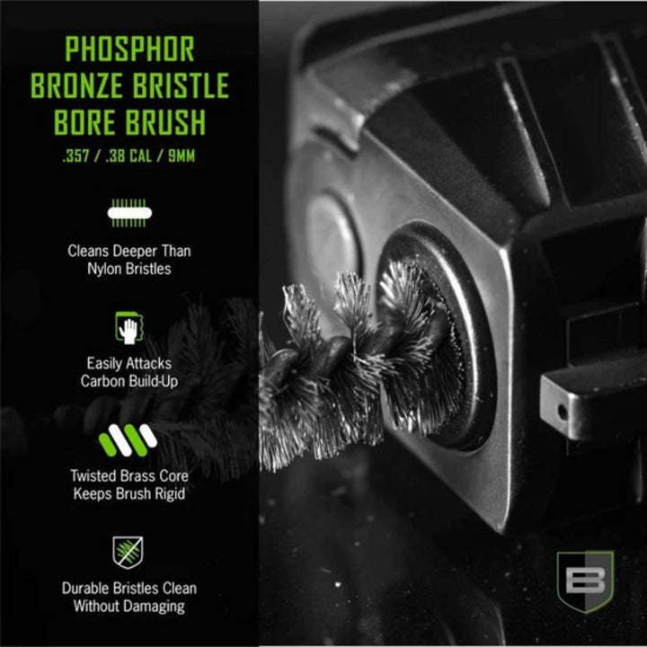 Breakthrough Clean Phosphor Bronze Bore Brush .357 / .38 Cal / 9mm