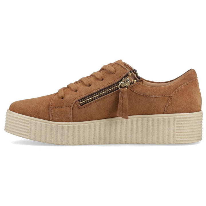 Tara Suede Trainer Tan