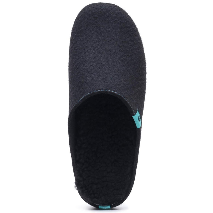 The Good Slipper Black Turquoise