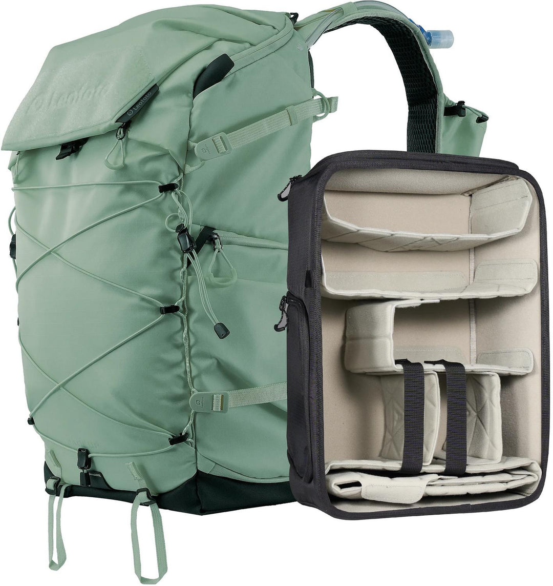 Leofoto Backup 35L Camera Backpack, Large Insert - Green