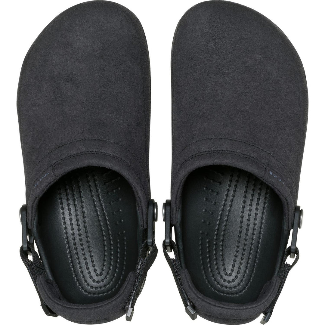 Classic Crafted Vegan Suede Clog Black