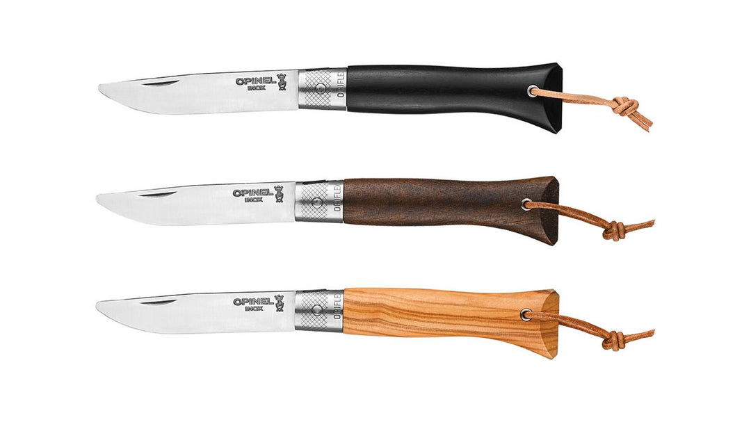 Opinel NE06 EDC Walnut Black Knife by